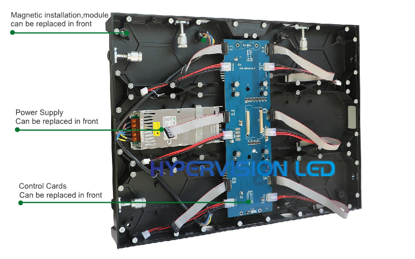 640x480mm frontal service led display